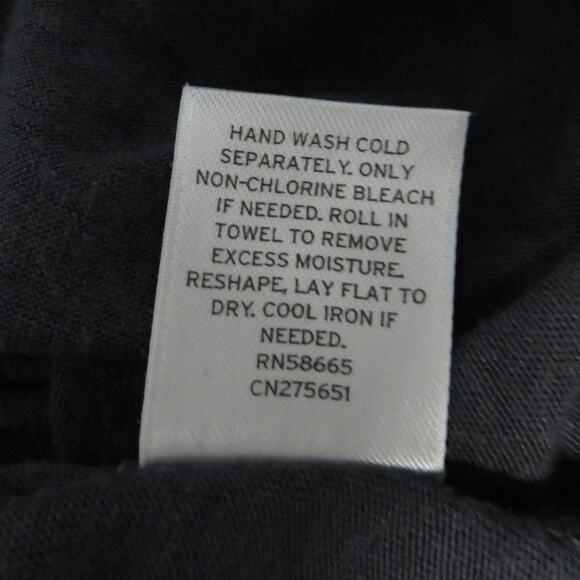 Caslon Short Sleeve Top Womens M Black Grey Crochet Blouse Knit Shirt NWOT - Picture 7 of 8